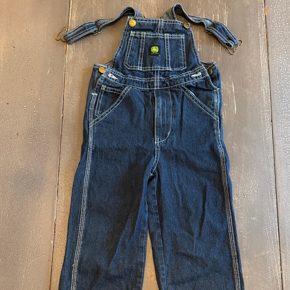 John Deere Kids Dark Blue Overalls